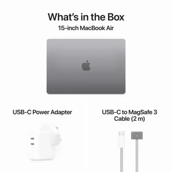 Brand New – Apple MacBook Air 15" M3 (A3114) – 16GB RAM / 256GB SSD – USA Model - SPACE GRAY